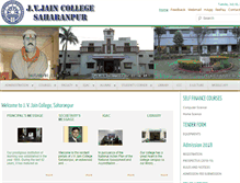 Tablet Screenshot of jvjaincollege.com